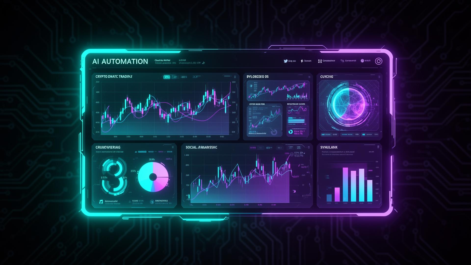 AI Automation Dashboard - Crypto Trading Bot, YouTube Automation, Blog Writer